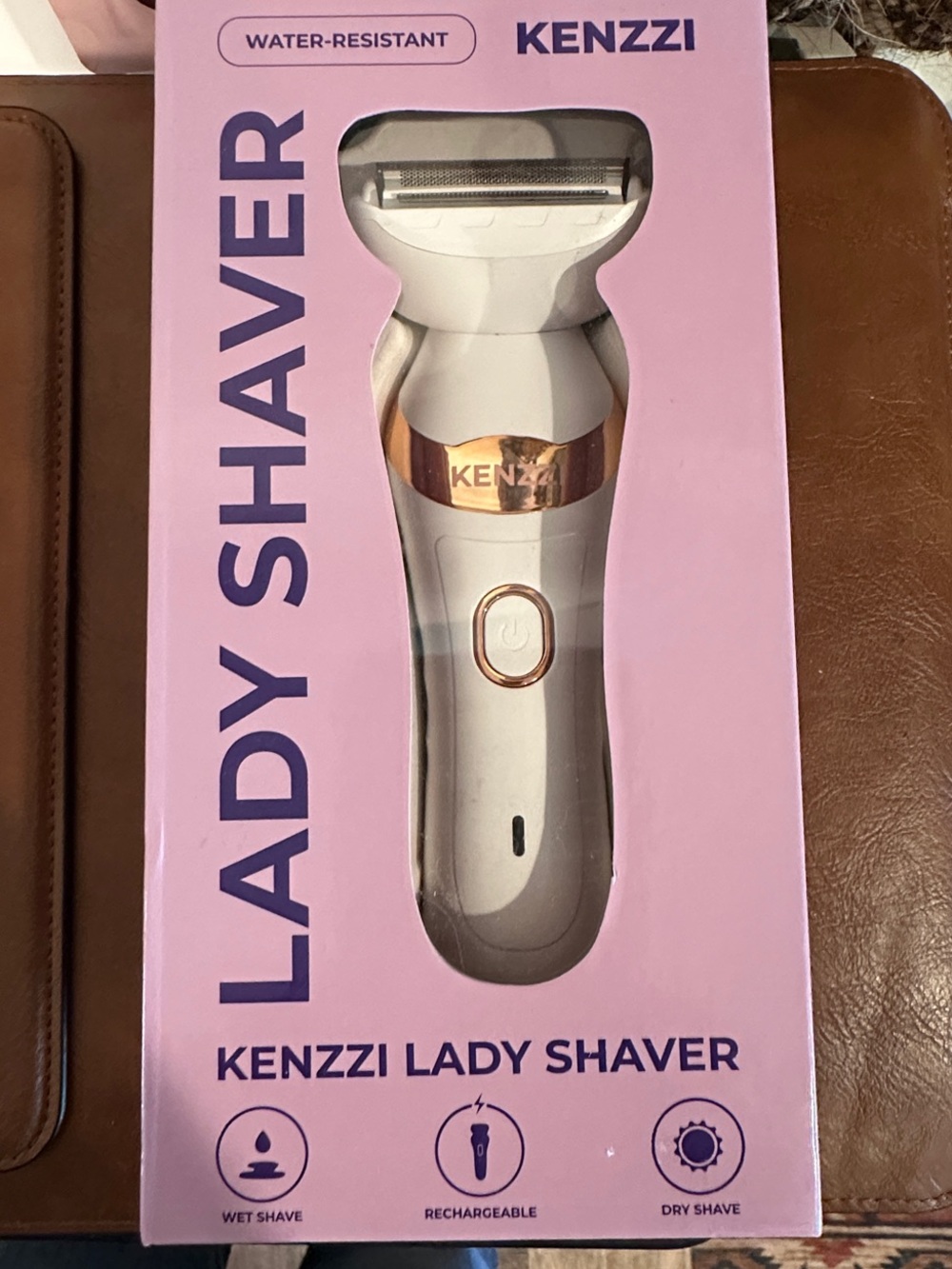 Kenzzi Lady Shaver in White with Rose Gold Accents